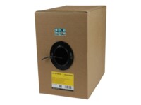 StarTech.com 1000 ft Bulk Roll of Black CMR Cat5e Solid UTP Riser Cable - Cat 5e Riser Cable - Cat.5e CMR Ethernet Cable - 24 AWG - Black (WIR5ECMRBK) CAT 5e Ikke afskærmet parsnoet (UTP) 304.9m Bulkkabel Sort