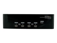 StarTech.com 4 Port DVI VGA Dual Monitor KVM USB Audio and USB 2.0 Hub (SV431DDVDUA) KVM / audio / USB switch Desktop