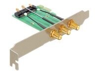 DeLOCK Mini PCI Express > PCI Express x1 3 RP-SMA Ports Udvidelseskort