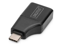 DIGITUS Video / lyd adapter Sort