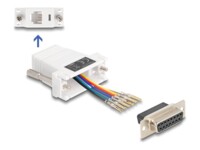 DeLOCK Assembly Kit Seriel adapter Hvid