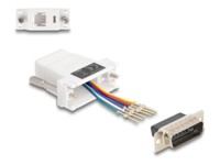DeLOCK Assembly Kit Seriel adapter Hvid