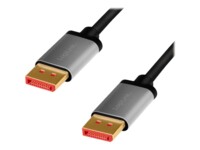 LogiLink DisplayPort kabel 2m Sort Grå