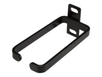 StarTech.com 1U Vertical 1.8 x 3.9in Server Rack Cable Management D-Ring Hook w/ Flexible Opening - Network Rack-Mount Cord Organizer Ring (CMHOOK1UN) Ring til kabelstyring Sort