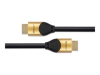 Qoltec GOLD HDMI-kabel med Ethernet 5m Sort Guld