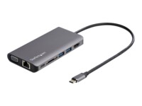 StarTech.com USB C Multiport Adapter, USB-C Mini Travel Dock with 4K HDMI or 1080p VGA, 3x USB 3.0 Hub, SD, GbE, Audio, 100W PD Pass-Through, Portable Docking Station for Laptop/Tablet - USB 3.0 Mini Dock USB-C Dockingstation