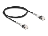 DeLOCK CAT 6a Ikke afskærmet parsnoet (UTP) 1m Patchkabel Sort