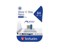Verbatim Store 'n' Stay NANO 64GB USB 3.0 USB stick Blå