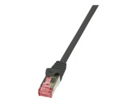 LogiLink PrimeLine CAT 6 SFTP, PiMF 50cm Patchkabel Sort