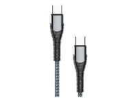 ColorWay 24 pin USB-C (male) - 24 pin USB-C (male) Grå USB Type-C kabel