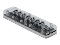 Delock External USB 3.0 Hub with 7 Ports Transparent