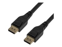 StarTech.com 10ft/3m VESA Certified DisplayPort 1.4 Cable, 8K 60Hz HBR3 HDR, Super UHD DisplayPort to DisplayPort Monitor Cord, Ultra HD 4K 120Hz DP 1.4 Video Cable M/M DP Connectors - DP 1.4 Latching Cable DisplayPort kabel 3m Sort
