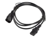 Lanberg Forlængerkabel til strøm 1.8m Sort