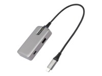 StarTech.com USB C Multiport Adapter, USB-C to 4K 60Hz HDMI 2.0, 100W Power Delivery Pass-through (PD 3.0), 3-Port 10Gbps USB Hub, USB Type-C Mini Dock, 10' (25cm) Cable - Portable Docking Station for Laptops USB-C Dockingstation