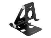 Delock Holder Smart watch Tablet Sort Aluminium Gummi