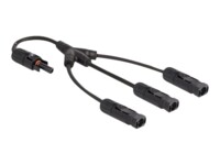 DeLOCK DL4 (female) - DL4 (male) Sort 35cm Strøm-splitter