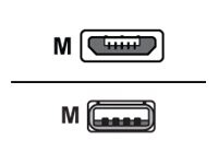 Sharkoon USB-kabel 0.5m Sort