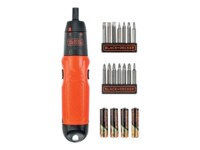 BLACK+DECKER A7073-XJ Skruetrækker 1.5V 4 batterier inkluderet
