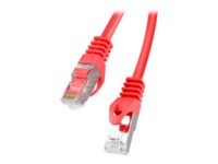 Lanberg CAT 6 Kabel med folie og kobberfletning (FTP) 3m Patchkabel Rød RAL 3017