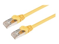Prokord CAT 6a Kabel med afskærmning med folie og kobberfletning (SFTP 15m Netværkskabel Yellow