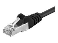 goobay CAT 5e Foldet uskærmet snoet par (F/UTP) 1.5m Netværkskabel Sort