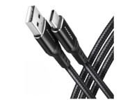 AXAGON BUCM-AM20AB USB Type-C kabel 2m Sort