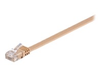 goobay CAT 6 Ikke afskærmet parsnoet (UTP) 50cm Patchkabel Lysebrun
