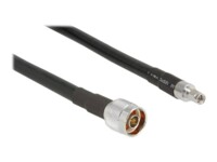 DeLOCK CFD400 LLC400 low loss Koaksial 1m Antennekabel Sort