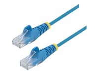 StarTech.com 2.5m CAT6 Cable - Blue Slim CAT6 Patch Cord - Snagless - LSZH CAT 6 2.5m Patchkabel Blå