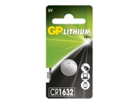 GP Knapcellebatterier CR1632