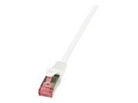 LogiLink PrimeLine CAT 6 SFTP, PiMF 2m Patchkabel Hvid