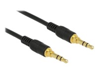 Delock Audiokabel 2m Sort