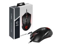 MSI Clutch GM08 Optisk Kabling Sort