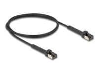 DeLOCK CAT 6a U/FTP 1m Patchkabel Sort