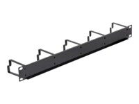 DeLOCK Panel til kabelstyring Sort