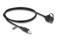 Delock USB forlængerkabel 1m Sort