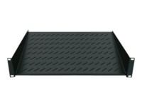 Intellinet 19' Cantilever Shelf, 1U, 2-Point Front Mount, 150mm Depth, Black Rackhylde Sort