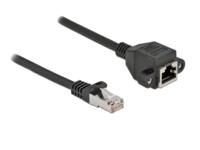 DeLOCK CAT 6a S/FTP 3m Forlængerkabel til netværk Sort