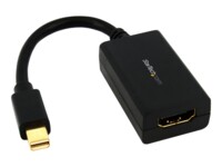 StarTech.com Mini DisplayPort to HDMI Adapter - 1080p - Thunderbolt Compatible - Mini DP Converter for HDMI Display or Monitor (MDP2HDMI) Videoadapter 76.2mm Sort