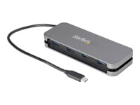 StarTech.com 4 Port USB C Hub - 4x USB-A - 5Gbps USB 3.0 Type-C Hub (USB 3.2/3.1 Gen 1) - Bus Powered - 11' Long Cable w/ Cable Management (HB30CM4AB) Sort