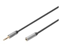 DIGITUS Audiokabel 1.8m Sort