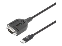 Manhattan USB-C / seriel kabel Sort