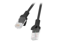 Lanberg CAT 5e Ikke afskærmet parsnoet (UTP) 1m Patchkabel Sort RAL 9004