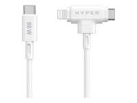 HyperJuice Lightning-kabel 1.5m Hvid