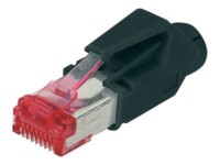 DIGITUS Professional CAT 6 Afskærmet Netværk-konnektor Sort