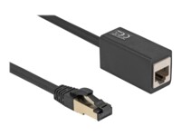 DeLOCK CAT 8.1 S/FTP 1m Forlængerkabel til netværk Sort