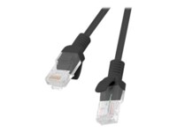 Lanberg CAT 5e Ikke afskærmet parsnoet (UTP) 2m Patchkabel Sort RAL 9004