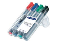 STAEDTLER Lumocolor Markør Sort Blå Grøn Rød