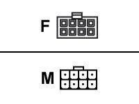 Supermicro Effekt 8 pins +12V (female) - Effekt 8 pins +12V (male) Forlængerkabel til strøm