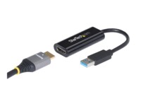 StarTech.com USB 3.0 to HDMI Adapter, 1080p (1920x1200), Slim/Compact USB to HDMI Display Adapter Converter for Monitor, USB Type-A External Video & Graphics Card, Black, Windows Only - USB to HDMI Adapter (USB32HDES) Videoadapterkabel 19cm Sort
